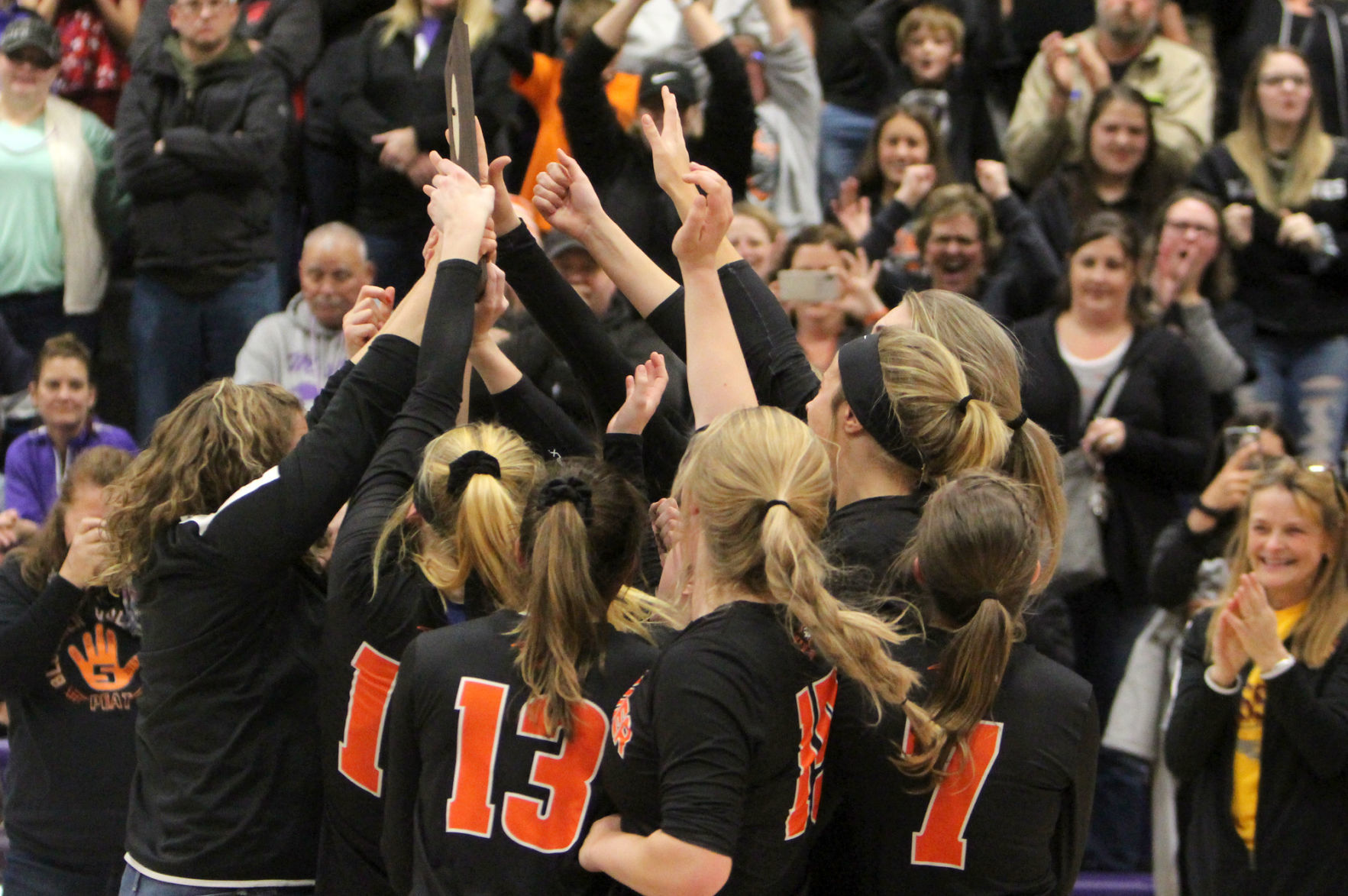 Bloomer volleyball at Mosinee 11-2-19